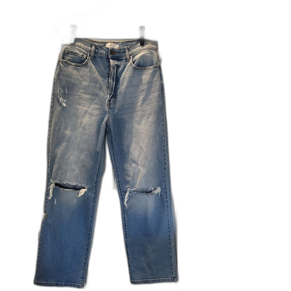 Windsor Light Blue Distressed Wide Leg Jeans